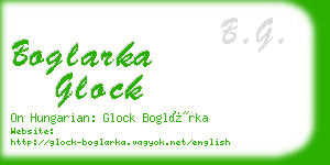 boglarka glock business card